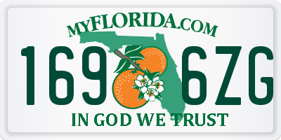 FL license plate 1696ZG