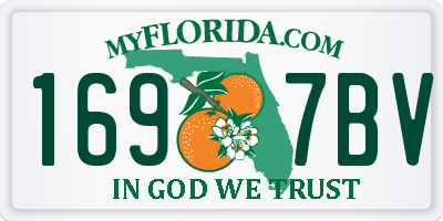 FL license plate 1697BV