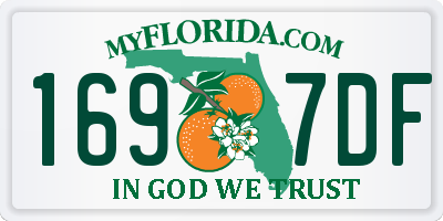 FL license plate 1697DF