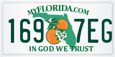 FL license plate 1697EG