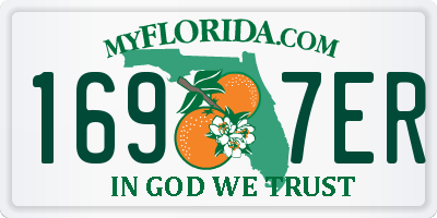 FL license plate 1697ER