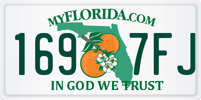 FL license plate 1697FJ