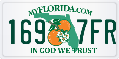 FL license plate 1697FR