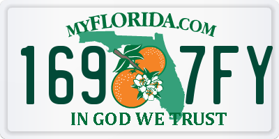 FL license plate 1697FY