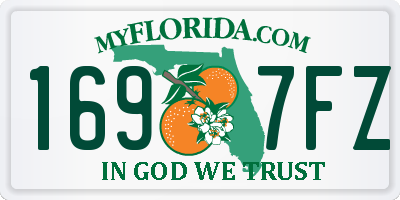 FL license plate 1697FZ