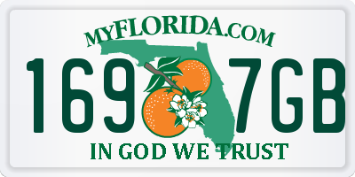 FL license plate 1697GB
