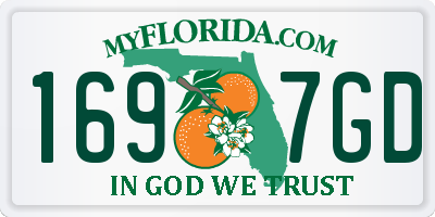 FL license plate 1697GD