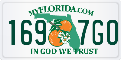 FL license plate 1697GO