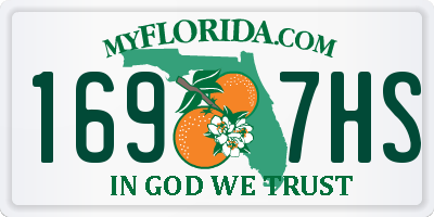 FL license plate 1697HS