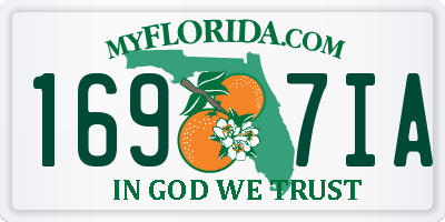 FL license plate 1697IA