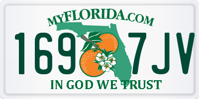FL license plate 1697JV