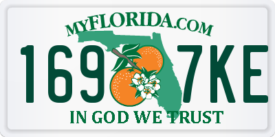 FL license plate 1697KE