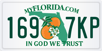 FL license plate 1697KP