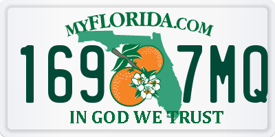 FL license plate 1697MQ