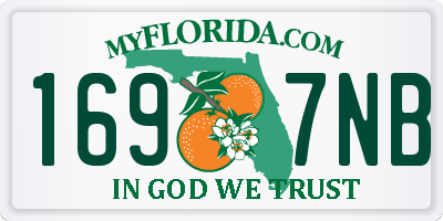 FL license plate 1697NB