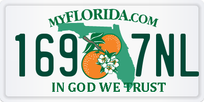 FL license plate 1697NL