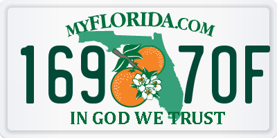 FL license plate 1697OF
