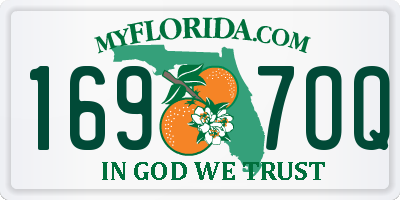 FL license plate 1697OQ