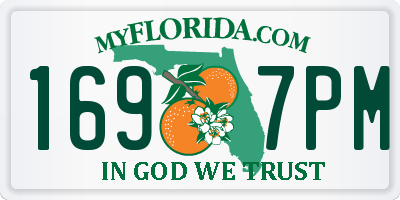 FL license plate 1697PM