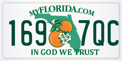 FL license plate 1697QC