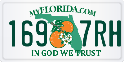 FL license plate 1697RH