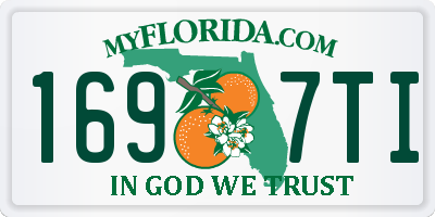 FL license plate 1697TI