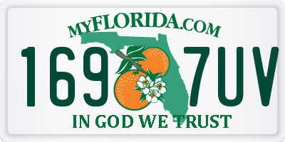 FL license plate 1697UV