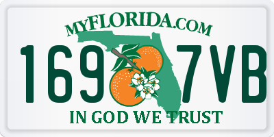 FL license plate 1697VB