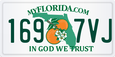 FL license plate 1697VJ