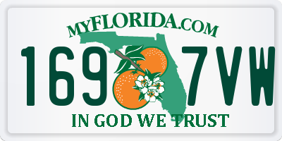 FL license plate 1697VW