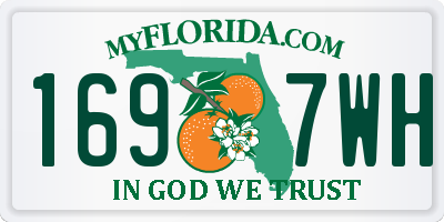 FL license plate 1697WH