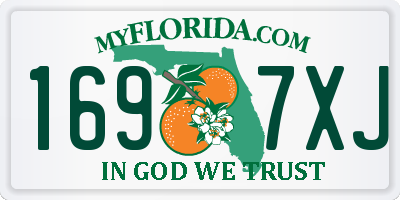 FL license plate 1697XJ