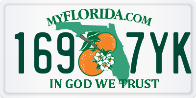 FL license plate 1697YK