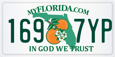 FL license plate 1697YP