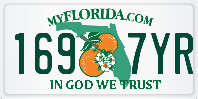FL license plate 1697YR