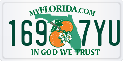 FL license plate 1697YU