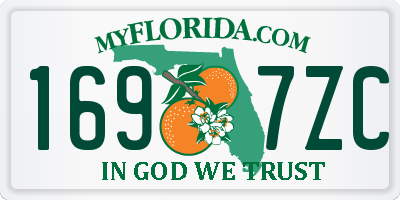 FL license plate 1697ZC