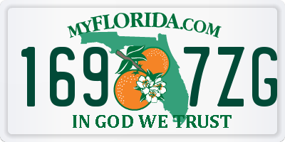 FL license plate 1697ZG