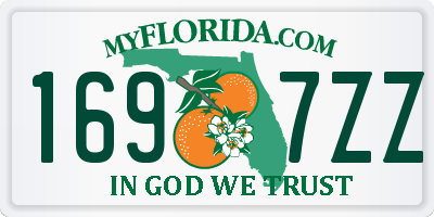 FL license plate 1697ZZ