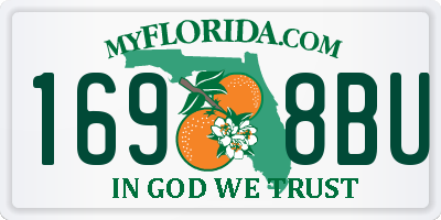 FL license plate 1698BU