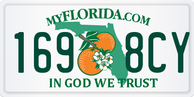 FL license plate 1698CY