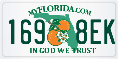 FL license plate 1698EK