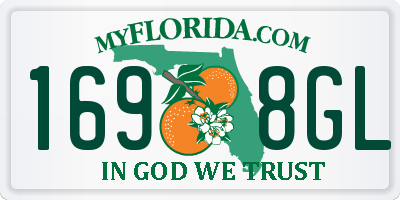 FL license plate 1698GL