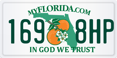 FL license plate 1698HP