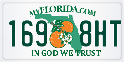 FL license plate 1698HT