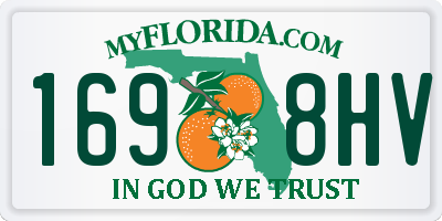 FL license plate 1698HV