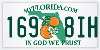 FL license plate 1698IH