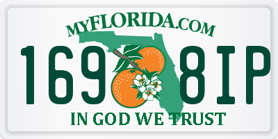 FL license plate 1698IP