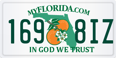 FL license plate 1698IZ