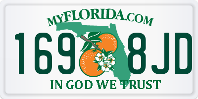 FL license plate 1698JD